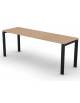 Scrivania dattilo operativa con gambe a U in bianco, Grigio o Antracite - cm 200x60x74h -Piano spessore mm 25 -Conforme ai CAM