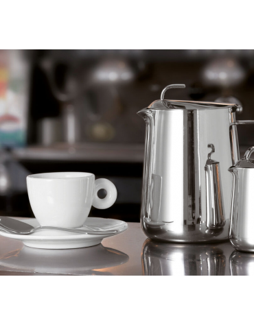 Lattiera in acciaio inox con coperchio - capacità Lt. 0,30