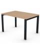 Scrivania ufficio operativa con gambe a U in bianco, Grigio o Antracite -cm 120x80x74h - Piano spessore mm 25 -Conforme ai CAM