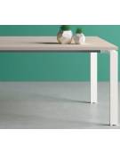 Scrivania ufficio operativa con gambe a U in bianco ,Grigio o Antracite - cm 140x80x73,5h - Piano spessore mm 25 -Conforme ai CA