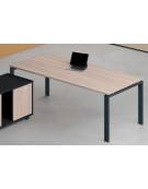 Scrivania ufficio operativa con gambe a U in bianco ,Grigio o Antracite - cm 180x80x73,5h - Piano spessore mm 25 -Conforme ai CA