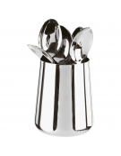 Porta cucchiaini acciaio inox - diametro cm 6 - altezza cm 9