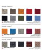 Sedia dattilo ufficio con braccioli regolabili e schienale a rete-Conforme norme UNI EN 1335-Rivestimento tessuto ignifugo