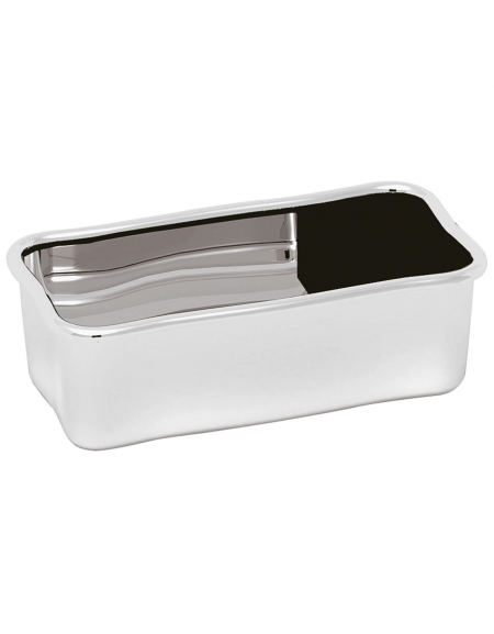 Porta bustine zucchero in acciaio inox - cm 13x6x4h