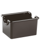 Porta bustine zucchero in polietilene - colore nero -  cm 8,5x6,5x5h