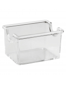 Porta bustine zucchero in polietilene trasparente - cm 8,5x6,5x5h