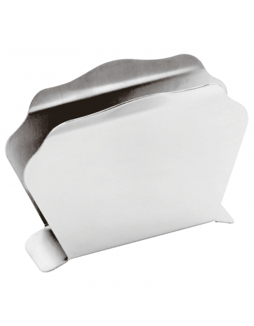 Porta tovaglioli in acciaio inox - cm 10x3x8h