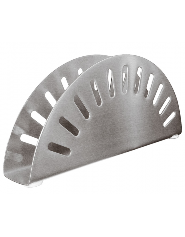 Porta tovaglioli in acciaio inox - cm 17x3x7h