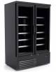 Vetrina verticale 2 porte congelatore surgelati ventilata no frost -18° /-22°C - Colore nero - cm 122x76,5x189,3h