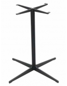 Base in lamiera tranciata e verniciata - colore nero - cm 72h