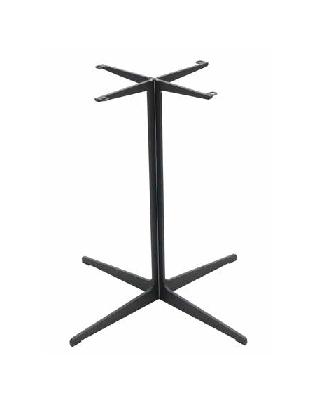 Base in lamiera tranciata e verniciata - colore nero - cm 72h