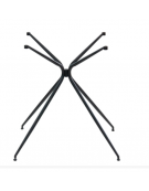 Base per tavolo, in tondino di metallo pieno verniciata, piedini regolabili- cm 72h