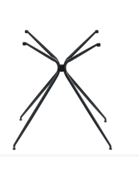 Base per tavolo, in tondino di metallo pieno verniciata, piedini regolabili- cm 72h