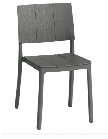 Sedia in polipropilene, anti raggi UV - cm 45x44x82h