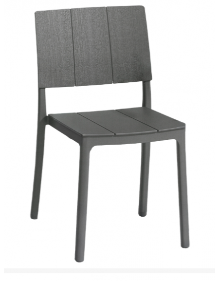 Sedia in polipropilene, anti raggi UV - cm 45x44x82h