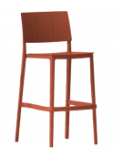 Sgabello in polipropilene, anti raggi UV - cm 44x41x104h