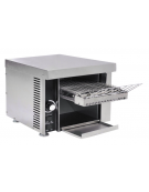 Tostapane professionale a nastro in acciaio inox con carica anteriore - Produzione oraria 225 fette - cm 32x54x40h