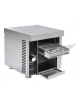 Tostapane professionale a nastro in acciaio inox con carica anteriore - Produzione oraria 675 fette - cm 50x50x40h