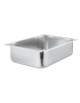 Bacinella gelato rettangolare in acciaio inox - capacità Lt. 5 - cm 36x25x8h