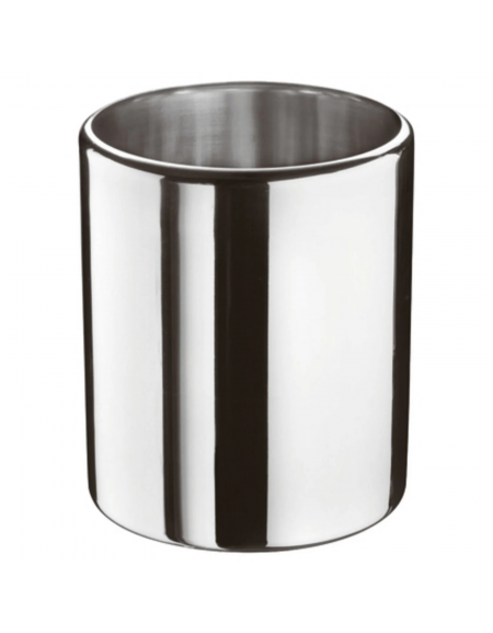 Carapina per gelato in acciaio inox - capacità Lt. 7,3 - diametro cm 20 - altezza cm 25