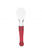 Spatola gelato in acciaio inox - colore manico rosso - lunghezza cm 27