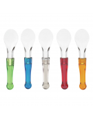 Spatola gelato in acciaio inox - colore manico blu - lunghezza cm 27