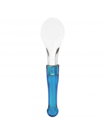 Spatola gelato in acciaio inox - colore manico blu - lunghezza cm 27