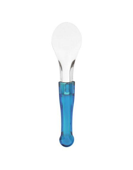 Spatola gelato in acciaio inox - colore manico blu - lunghezza cm 27