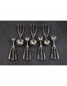 Porzionatore gelato in acciaio inox - capacità Lt 1/14 - diametro mm 60