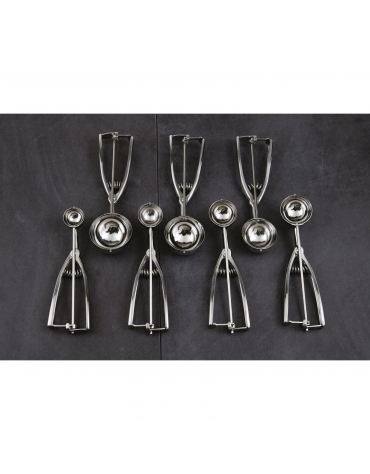 Porzionatore gelato in acciaio inox - capacità Lt 1/12 - diametro mm 66