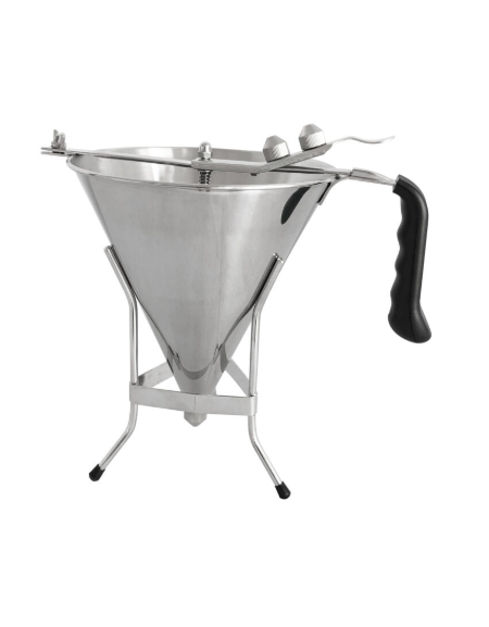 Imbuto colatore in acciaio inox con maniglia in plastica - mm Ø194×210h