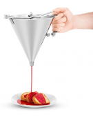Imbuto colatore in acciaio inox con maniglia in plastica - mm Ø194×210h