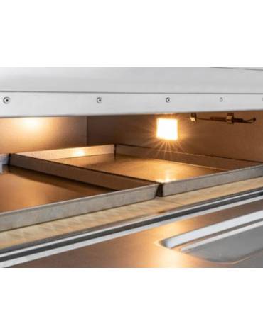 Forno elettrico professionale da 9+9 pizze Ø 36 cm oppure 5+5 teglie cm 60x40 - N° 2 Camere da cm 123x108x17,5h