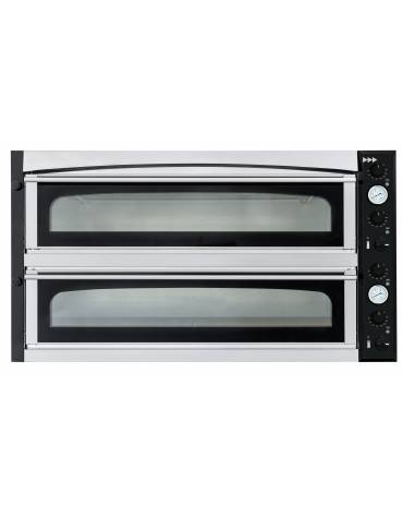 Forno elettrico per pizzeria professionale da 9+9 pizze Ø 36 cm - N° 2 Camere da cm 108x108x14h
