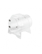 Porta coni orizzontale in PMMA con porta e divisorio estraibile  - diametro cm 30  - cm 42x37x40,5h