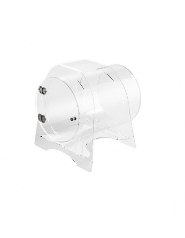 Porta coni orizzontale in PMMA con porta e divisorio estraibile  - diametro cm 30  - cm 42x37x40,5h