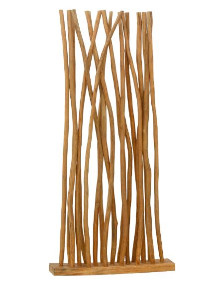Divisorio struttura in teak - colore legno o bianco - cm 90x20x190h