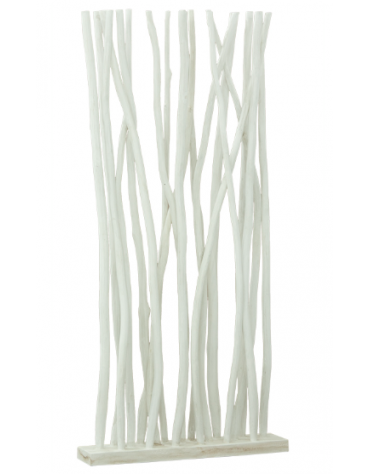 Divisorio struttura in teak - colore legno o bianco - cm 90x20x190h