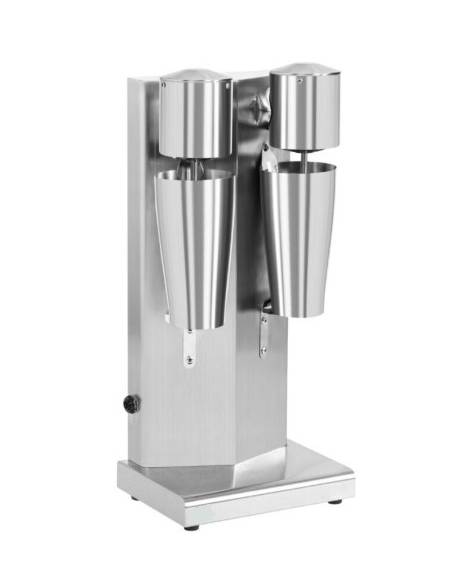 Frullino doppio in acciaio inox con capacità bicchiere ml 650x2 - Tasto con 2 velocità - linea economica - mm 232x170x530h