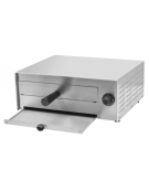 Forno pizza elettrico in acciaio inox con griglia adatta per 1 pizza da Ø 300mm - dimensioni camera mm 335x325x57h