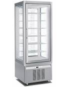 Vetrina refrigerata verticale per pasticceria - Refrigerazione ventilata -2°/+15°C - n° 5 ripiani grigliati - cm 70x65x190H - Cl