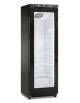 Armadio Vetrina in colore nero con porta a vetro senza cornice -Refrigerazione statica con agitatore +2°/+10°C-cm 60x62,5x186h