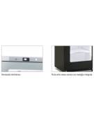 Armadio Vetrina Lt. 400 in colore nero con porta a vetro senza cornice -Refrigerazione statica con agitatore +2°+8°C-cm 60x62,5x