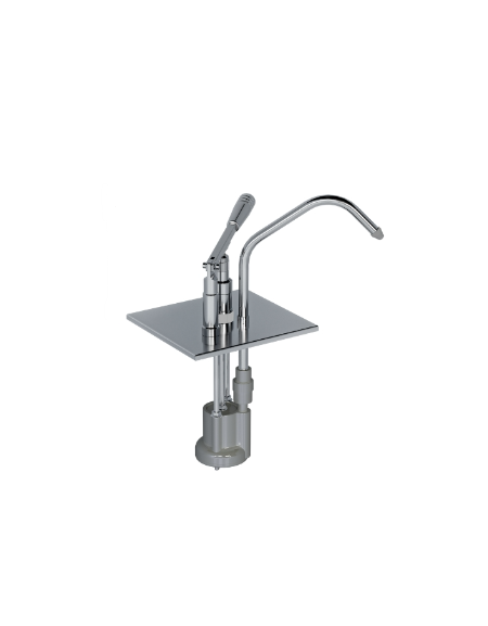 Coperchio con dispenser professionale in acciaio 304, compatibilità contenitore GN1/6 - Capacità erogazione ml 15 per erogazione