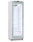 Armadio Vetrina in colore bianco con porta a vetro senza cornice -Refrigerazione statica con agitatore +2°+8°C-cm 60x62,5x186h