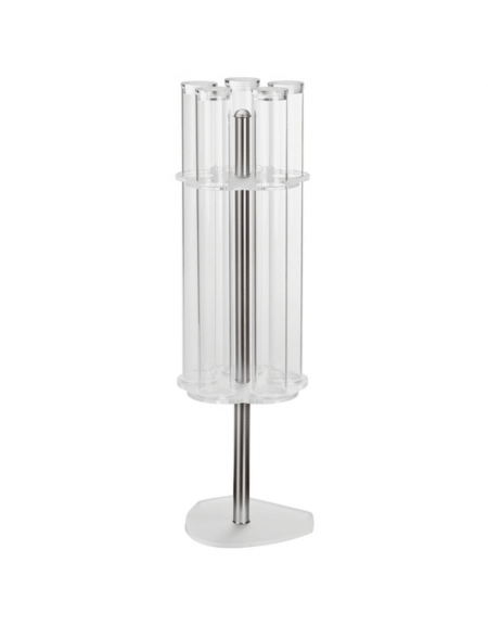 Porta coni girevole in PMMA - diametro cm 24  -altezza cm 78