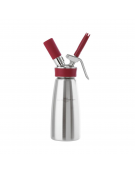 Sifone panna montata in acciaio inox con guarnizione in silicone resistente al calore - capacità lt. 0,50