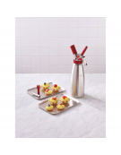 Sifone panna montata in acciaio inox con guarnizione in silicone resistente al calore - capacità lt. 1