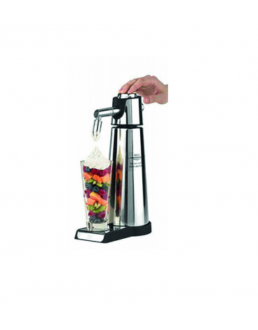 Sifone panna termico da banco in acciaio inox - capacità lt. 1 - altezza cm 35