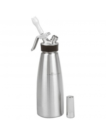 Sifone panna montata in acciaio inox, solo per preparazioni fredde - capacità lt. 1